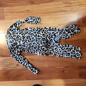 Posh Peanut Leopard LS Onsie
